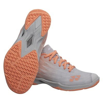 YONEX AERUS バドミントンシューズ グレー/オレンジ ヨネックス エアラス Z2 グレー オレンジ レディース 2022 | 海外
