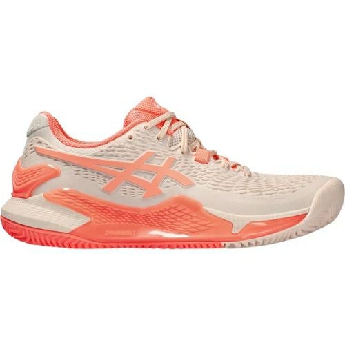 アシックス ゲルレゾリューション 9 クレーコート用 パールピンク サンコーラル レディース 2024