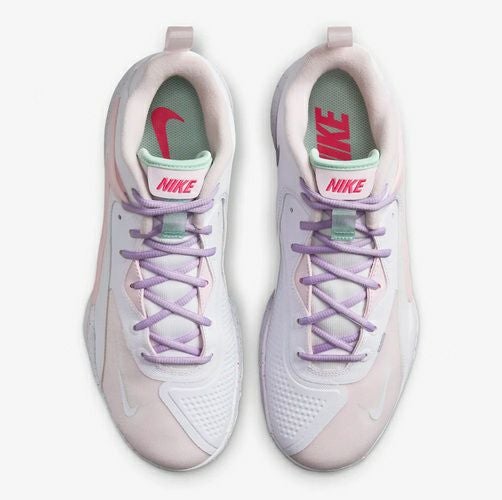 Nike バレーボールシューズ ホワイト/ブルーピンク　未入荷モデル nike 日本未発売バレーボールシューズハイパークイック (ホワイト