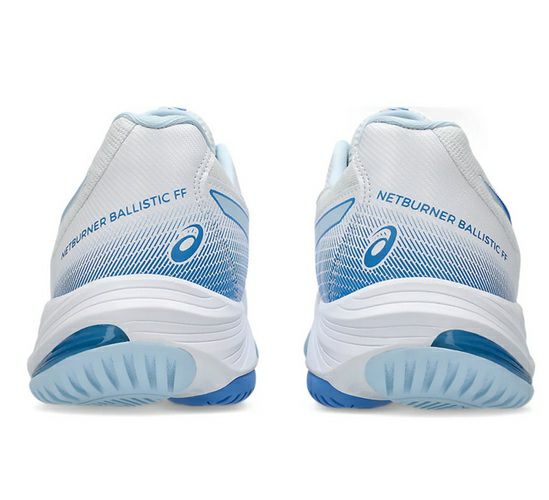 アシックス ネットバーナー バリスティック FF 3 ホワイト ブルーコースト レディース 2024