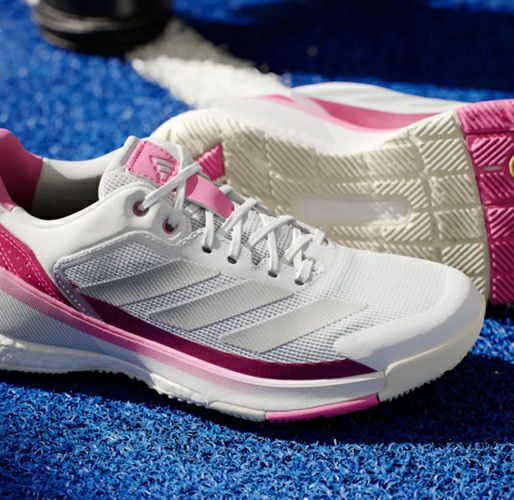 アディダス クレイジークイック BOOST パデル クラウドホワイト ルーシッドピンク 2025