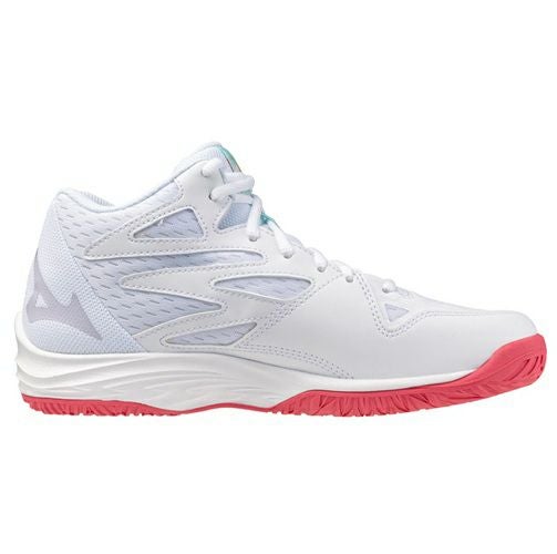 ミズノ サンダーブレード Z ミッドカット ホワイト バイオレットインディゴ レディース 2025