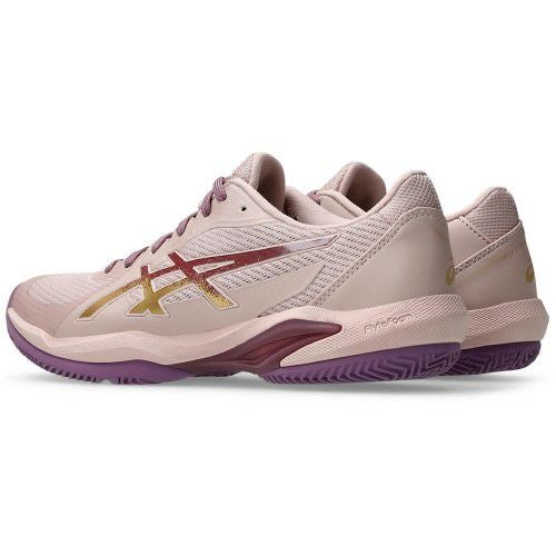 アシックス ソリューション スイフト FF 2 パデル ニュートラルピンク ピュアゴールド レディース 2025