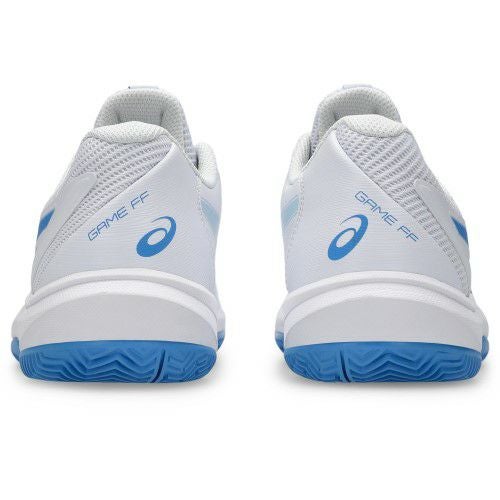 アシックス ゲーム FF クレーコート用 ホワイト ブルーコースト レディース 2025