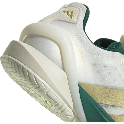 アディダス アディゼロ サイバーソニック オールコート用 クラウドホワイト ゴールドメタリック 2025