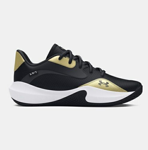 アンダーアーマー ロックダウン 7 Low ブラック メタリックゴールド 2025