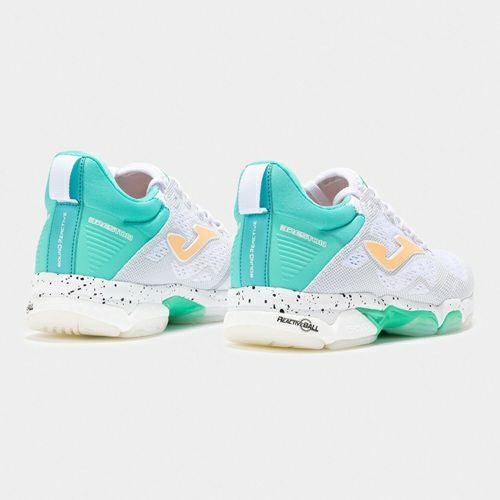 ホマ ブレストン 25 レディース ホワイト ターコイズ 2025