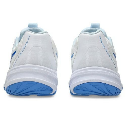 数量限定★アシックス ネットバーナー プロフェッショナル FF 4 ホワイト ブルーコースト レディース 2025