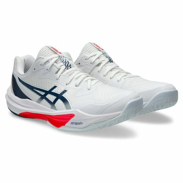 こ様 ASICS バレーシューズ 24,0 スカイエリート 海外モデル2025 アシックス スカイ エリート FF 3 ホワイト マコブルー 2025 | 海外