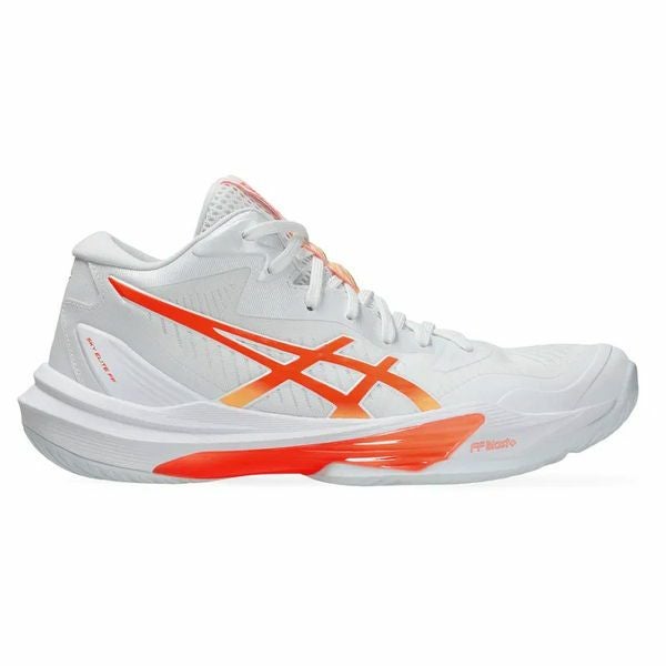 アシックス 28cm バレーボールシューズ スカイエリートFF 3 白 オレンジ アシックス（ASICS）バレーボールシューズ スカイエリート FF MT 3