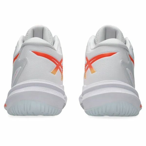 アシックス スカイ エリート FF 3 ミッドカット ホワイト ヴィヴィッドコーラル レディース 2025