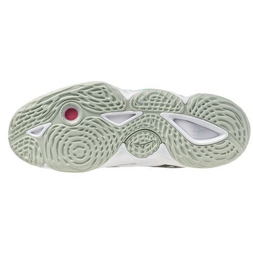 ミズノ ウエーブ モーメンタム エリート ホワイト フローズンエメラルド 2025