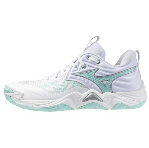ミズノ ウエーブ モーメンタム エリート ホワイト ブルーティント レディース 2025