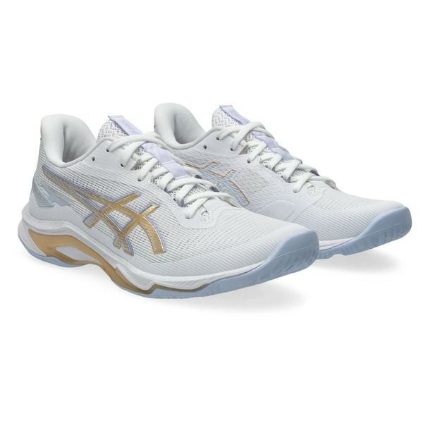 アシックス ネットバーナー バリスティック FF 4 ホワイト シャンパン レディース 2025