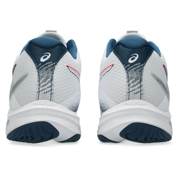 アシックス ネットバーナー バリスティック FF 4 ミッドカット ホワイト マコブルー 2025