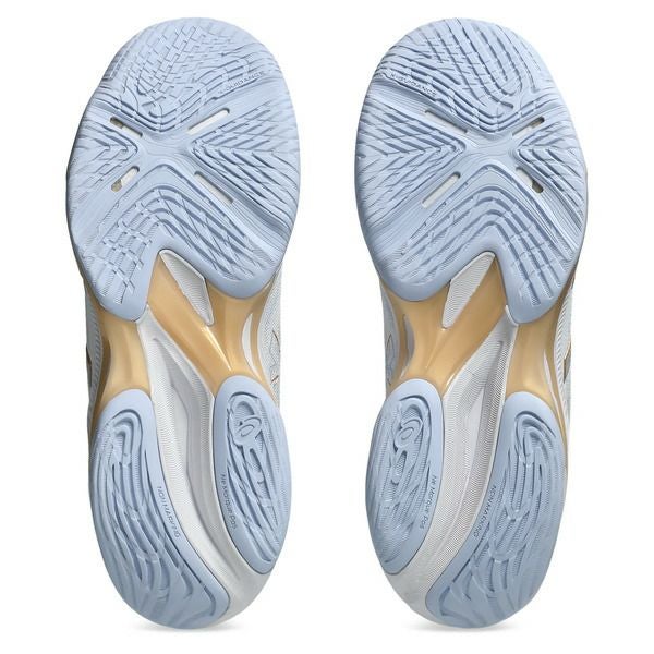 アシックス ネットバーナー バリスティック FF 4 ミッドカット ホワイト シャンパン レディース 2025