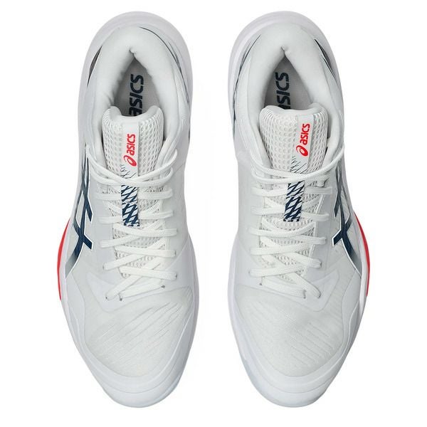 アシックス スカイ エリート FF 3 ミッドカット ホワイト マコブルー 2025