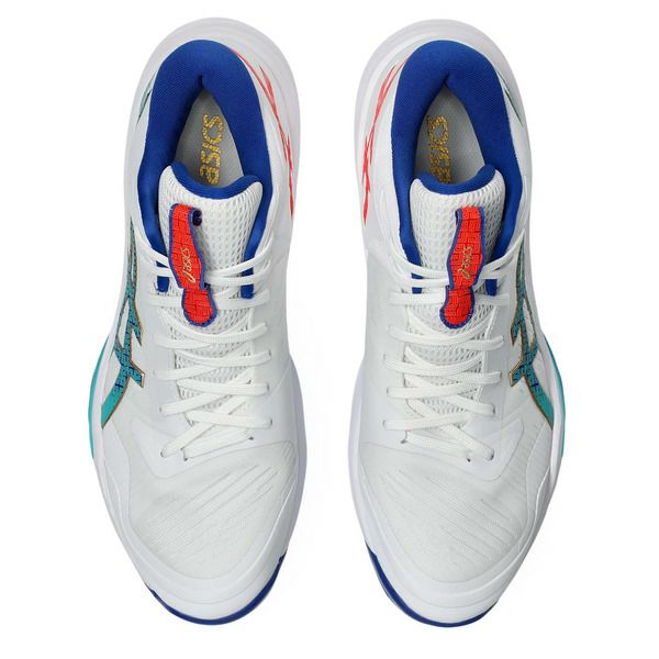 限定★アシックス スカイ エリート FF 3 ミッドカット ホワイト アシックスブルー 2025