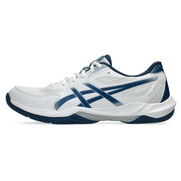 アシックス ゲルロケット 12 ホワイト マコブルー 2025