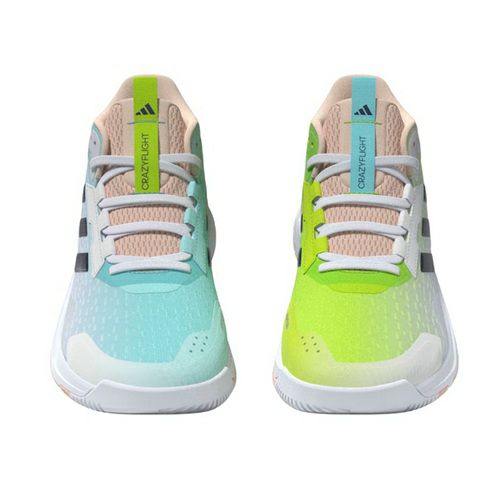 アディダス クレイジーフライト 6 ミッドカット ブルー&グリーン レディース 2025