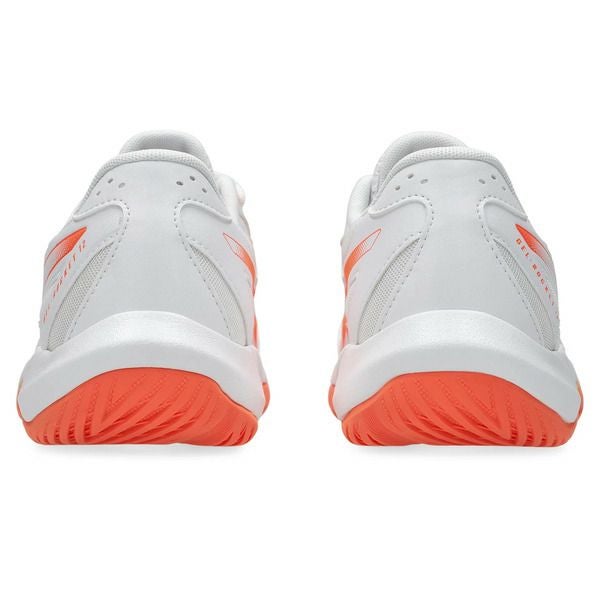 アシックス ゲルロケット 12 ホワイト ヴィヴィッドコーラル レディース 2025