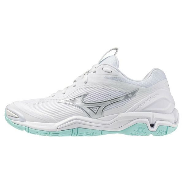 ミズノ ウエーブ ステルス 6 ホワイト ブルーティント レディース 2025