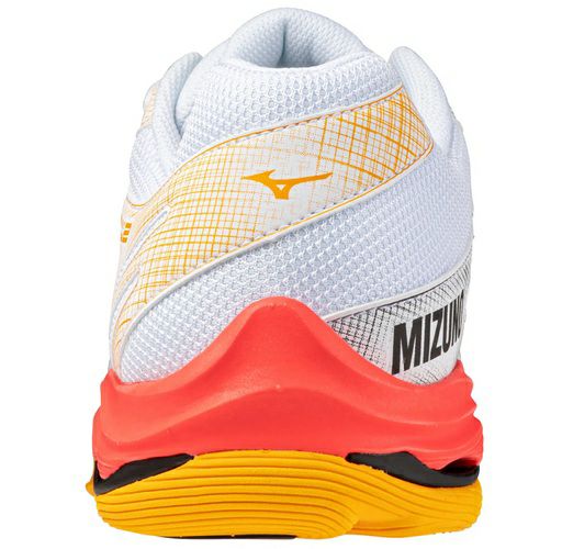 ミズノ ウエーブ ボルテージ 2 ホワイト フィアリーコーラル 2025