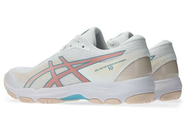 数量限定★アシックス ゲルネットバーナー アカデミー 10 ホワイト ワイルドブラッサム レディース 2025