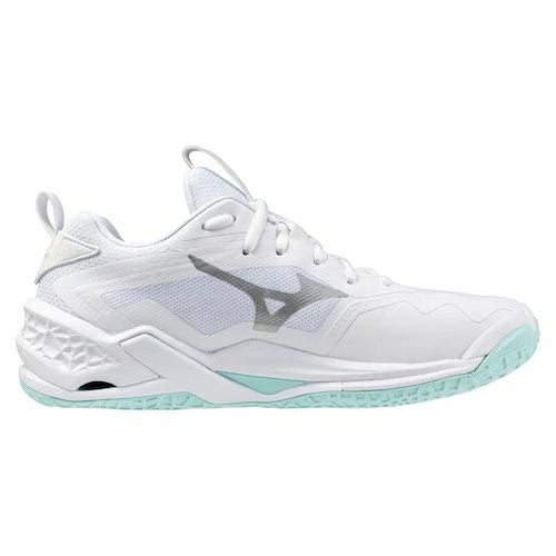 ミズノ ウエーブ ステルス ネオ 2 ホワイト ブルーティント レディース 2025
