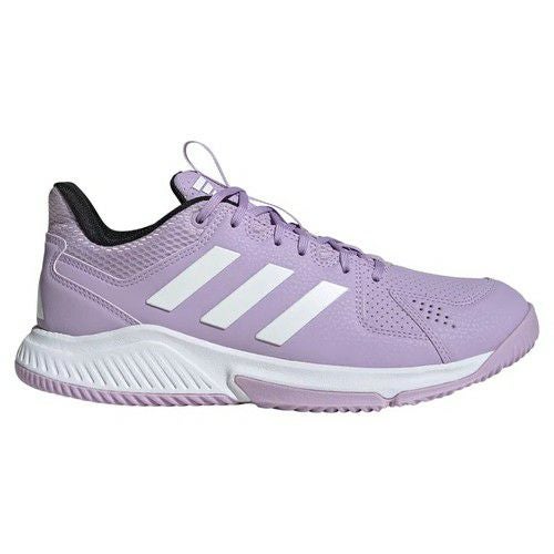 アディダス コートフライト パウダープラム フットウェアホワイト レディース 2025