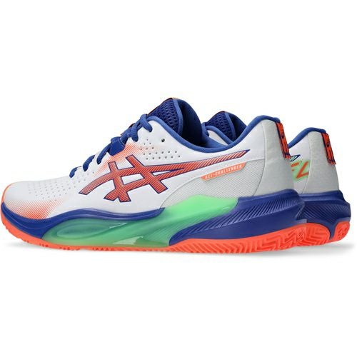 アシックス ゲルチャレンジャー 15 パデル ホワイト ビビッドコーラル 2025