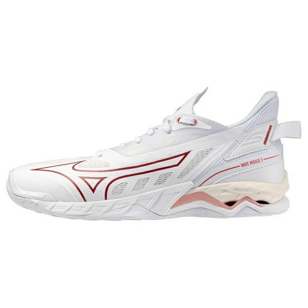 ミズノ ウエーブ ミラージュ 5 ホワイト ローズエレガンス レディース 2026