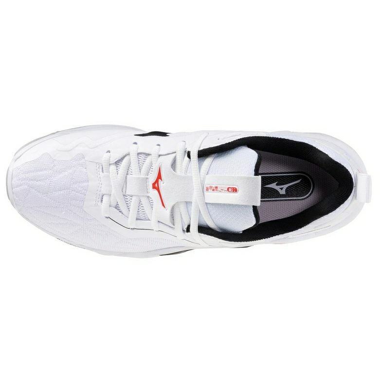 ミズノ ウエーブ ステルス ネオ 2 ホワイト ファイアリーレッド 2026