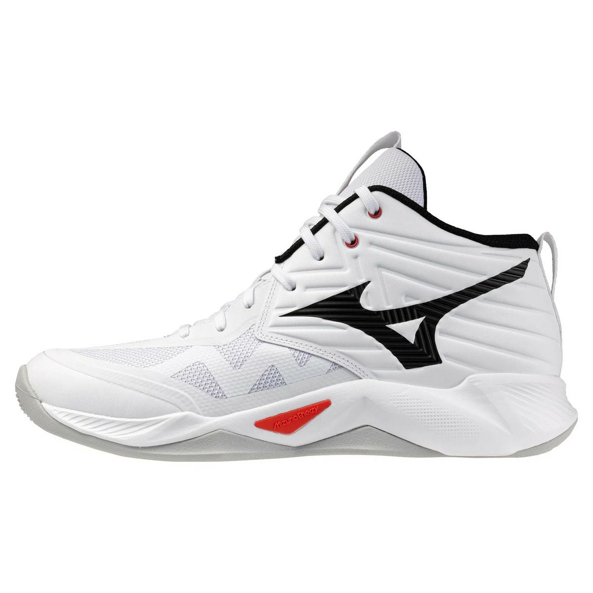 ミズノ ウエーブ モーメンタム プロ ミッドカット ホワイト ブラック 2026