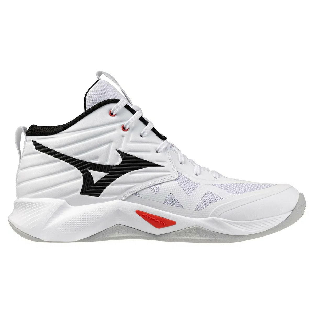ミズノ ウエーブ モーメンタム プロ ミッドカット ホワイト ブラック 2026