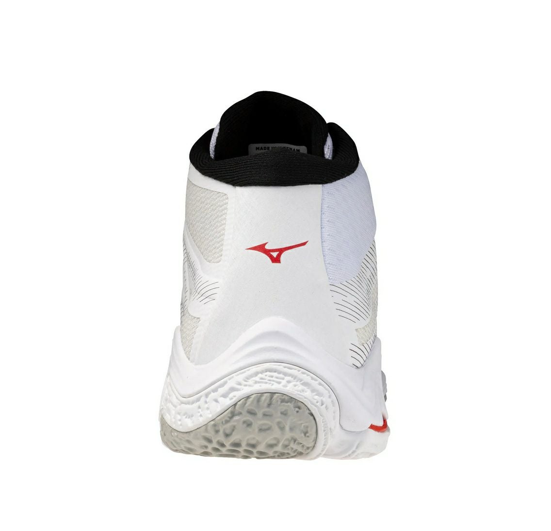 ミズノ ウエーブ ライトニング エリート MID ホワイト ファイアリーレッド 2026