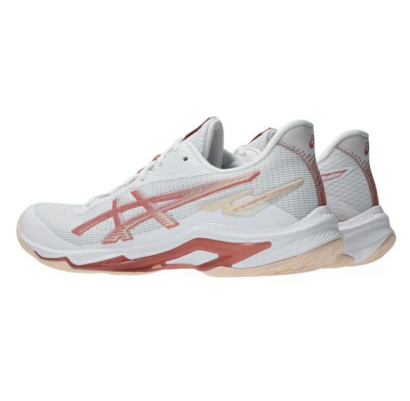 アシックス ネットバーナー バリスティック FF 4 レディース ホワイト ローズルージュ 2026