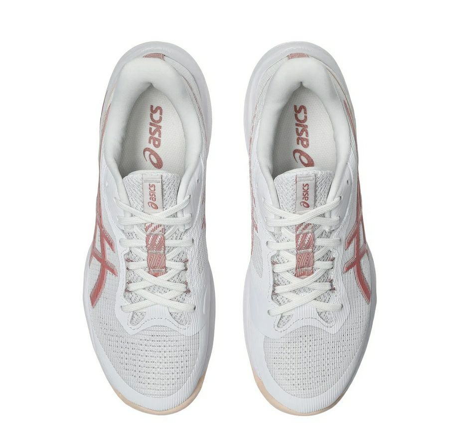 アシックス ネットバーナー バリスティック FF 4 レディース ホワイト ローズルージュ 2026