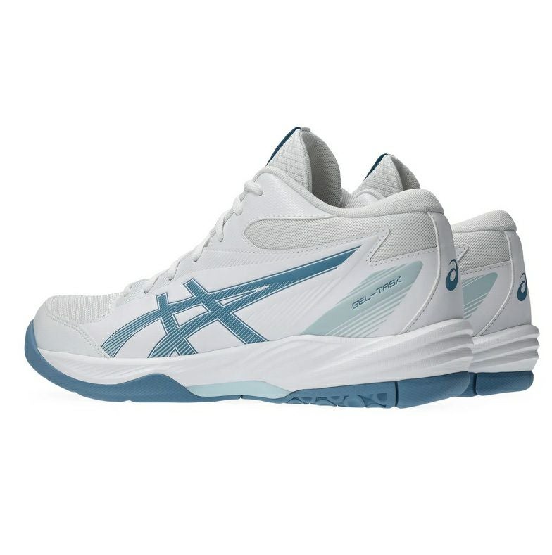 アシックス ゲルタスク 4 ミッドカット ホワイト サバブルー 2026