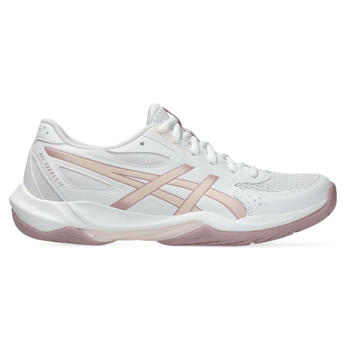  アシックス ゲルロケット 12 レディース ホワイト パールピンク 2026