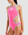 アリーナ ONE BIG LOGO ワンピーススイムスーツ ショッキングピンク/ウォーター