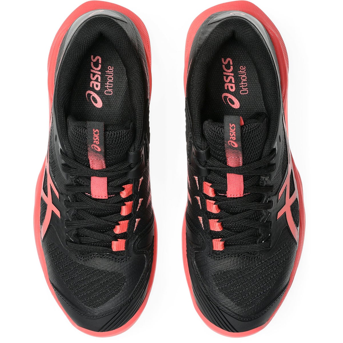 アシックス ソリューション スピード FF 4 クレーコート レディース ブラック/シエナ 2026