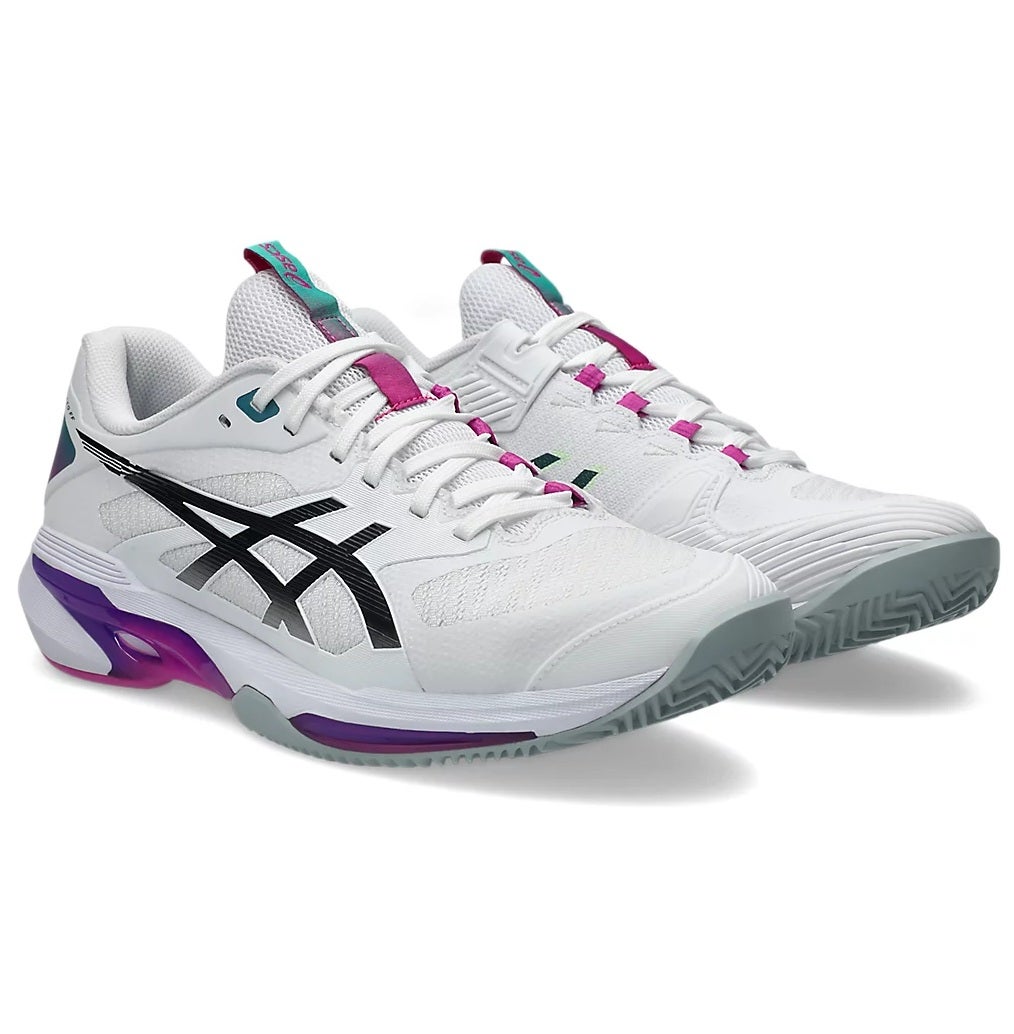 アシックス ソリューション スピード FF 4 クレーコート  ホワイト／デジタルサクラ 2026