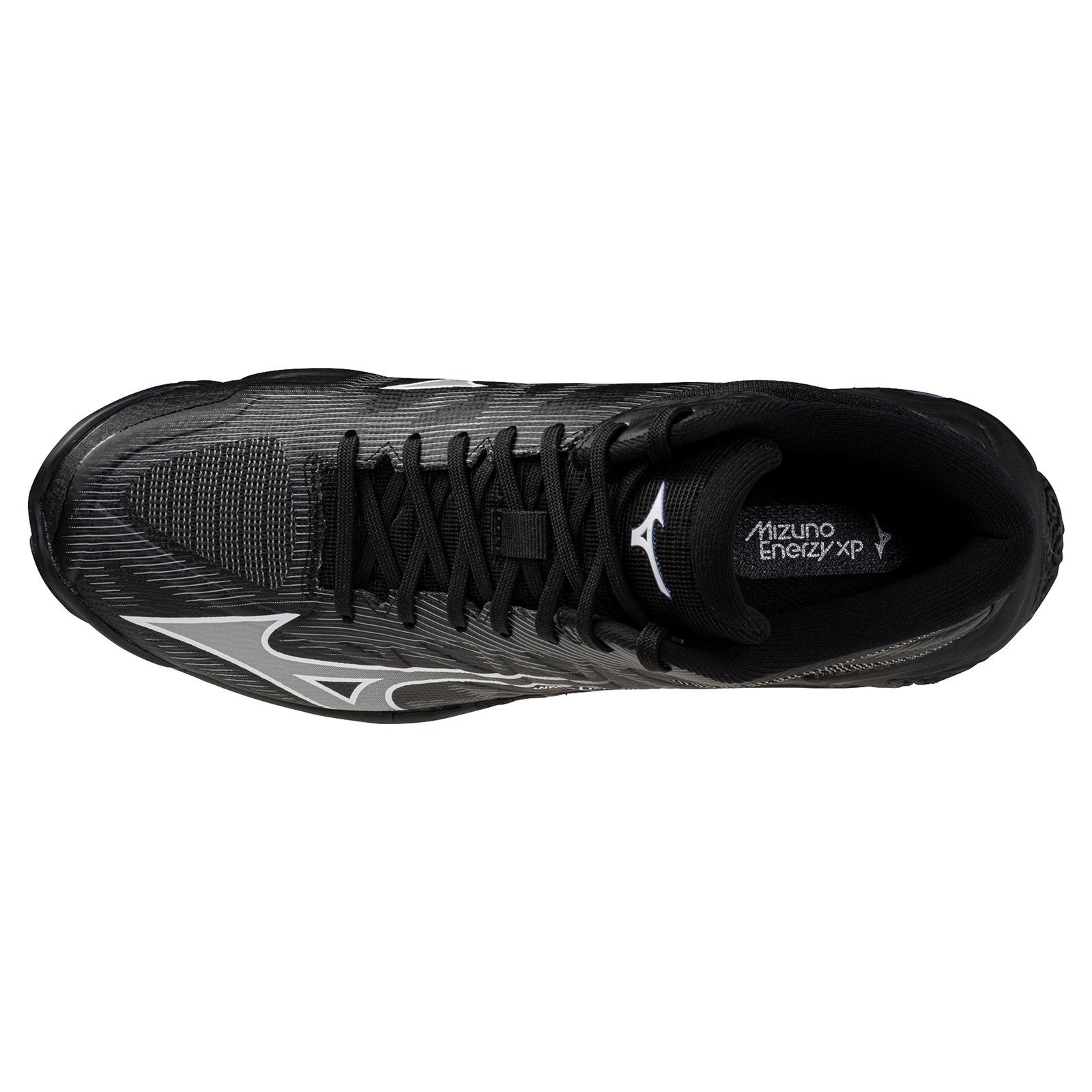 Mizuno ブラック スパイクシューズ ミッドカット ミズノ ウエーブ ライトニング エリート ミッドカット ブラック