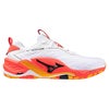 ミズノ ウエーブ ステルス ネオ 2 ホワイト ファイアリーコーラル 23cm